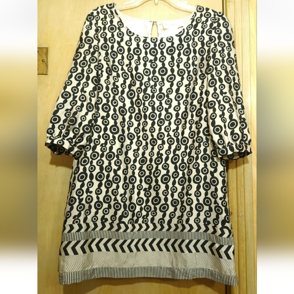 francescas Collection Dress Circle Design Womens Med Mini Cotton Blend Statin